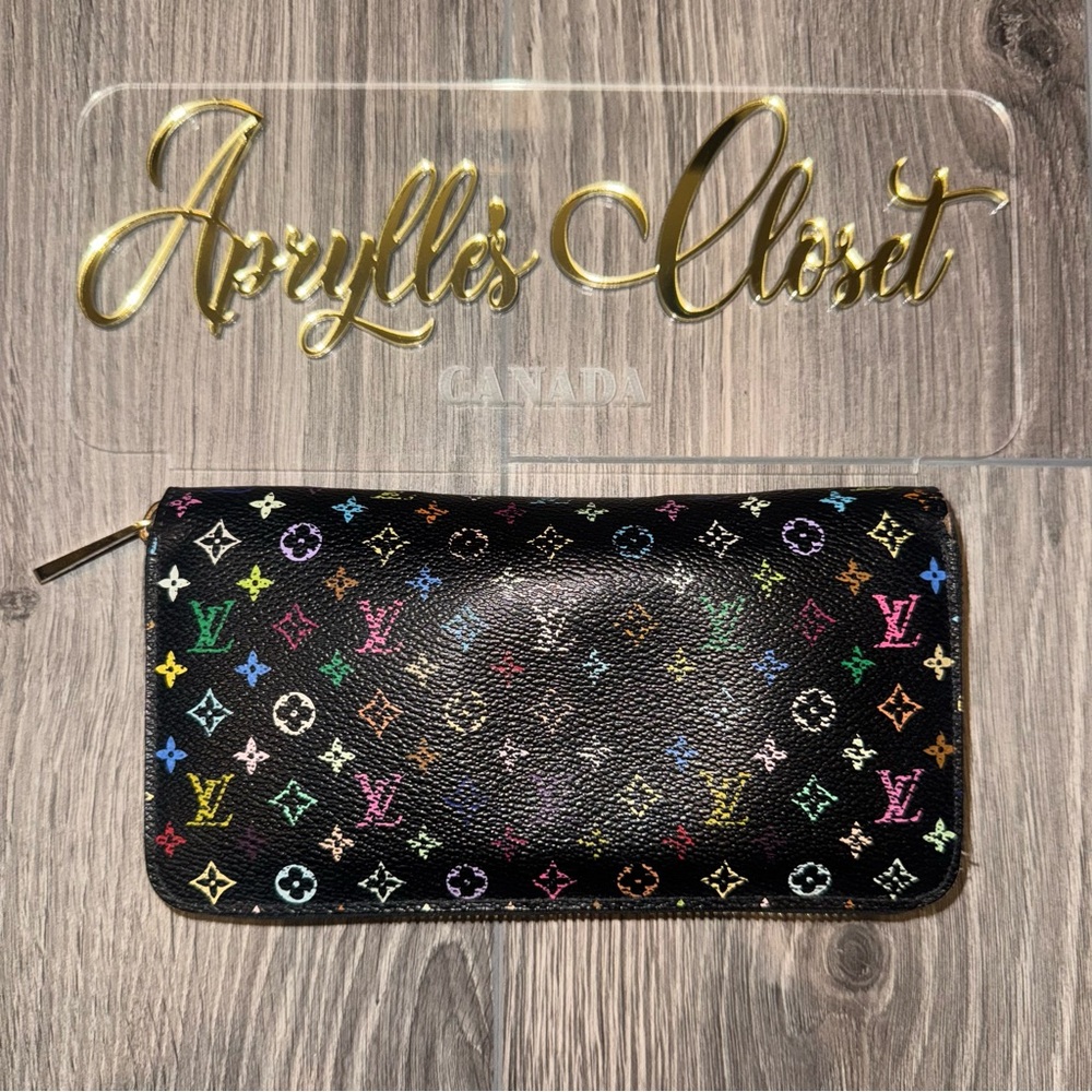 Louis Vuitton Black Multicolor Wallet